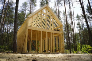 drewniany dom 50m2 z poddaszem